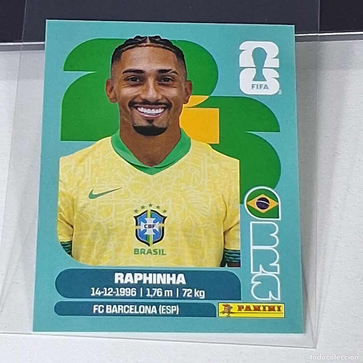 Cromos de f&uacute;tbol: B48 BRA19 RAPHINHA 19 BRAZIL BRASIL BRA MUNDIAL FIFA WORLD CUP 2026 STICKER PANINI
