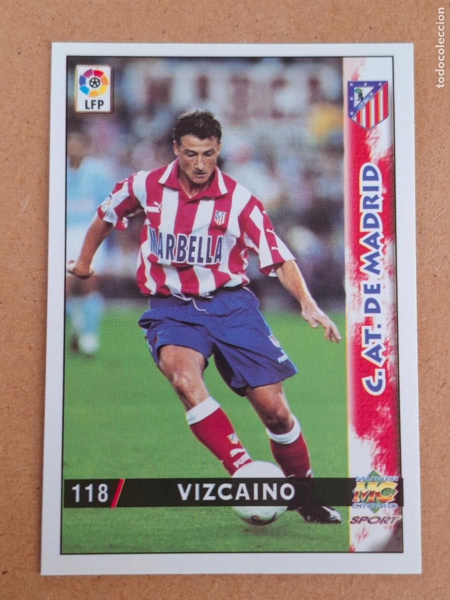 Cromos de f&uacute;tbol: MUNDICROMO 98 99 1998 1999 - 118 VIZCAINO ( BAJA ) - AT. MADRID - CP14