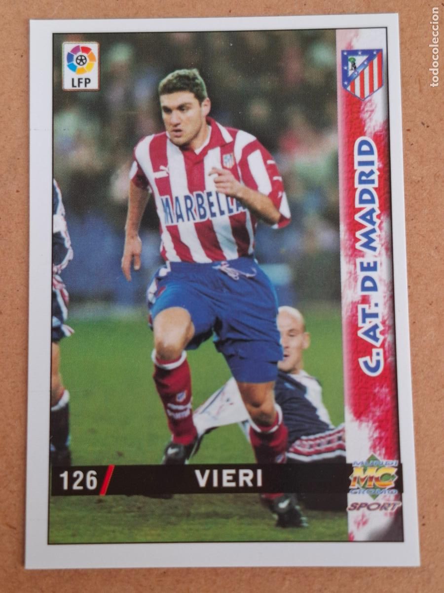 Cromos de f&uacute;tbol: MUNDICROMO 98 99 1998 1999 - 126 VIERI ( BAJA ) - AT. MADRID - CP14