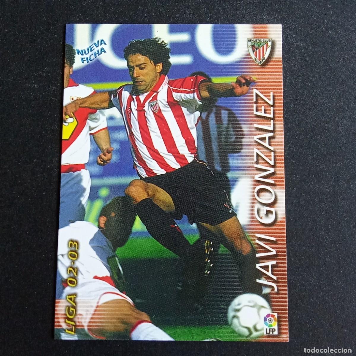 Cromos de f&uacute;tbol: 31 BIS JAVI GONZALEZ ATHLETIC BILBAO LIGA 2002 2003 02 03 MEGAFICHAS PANINI