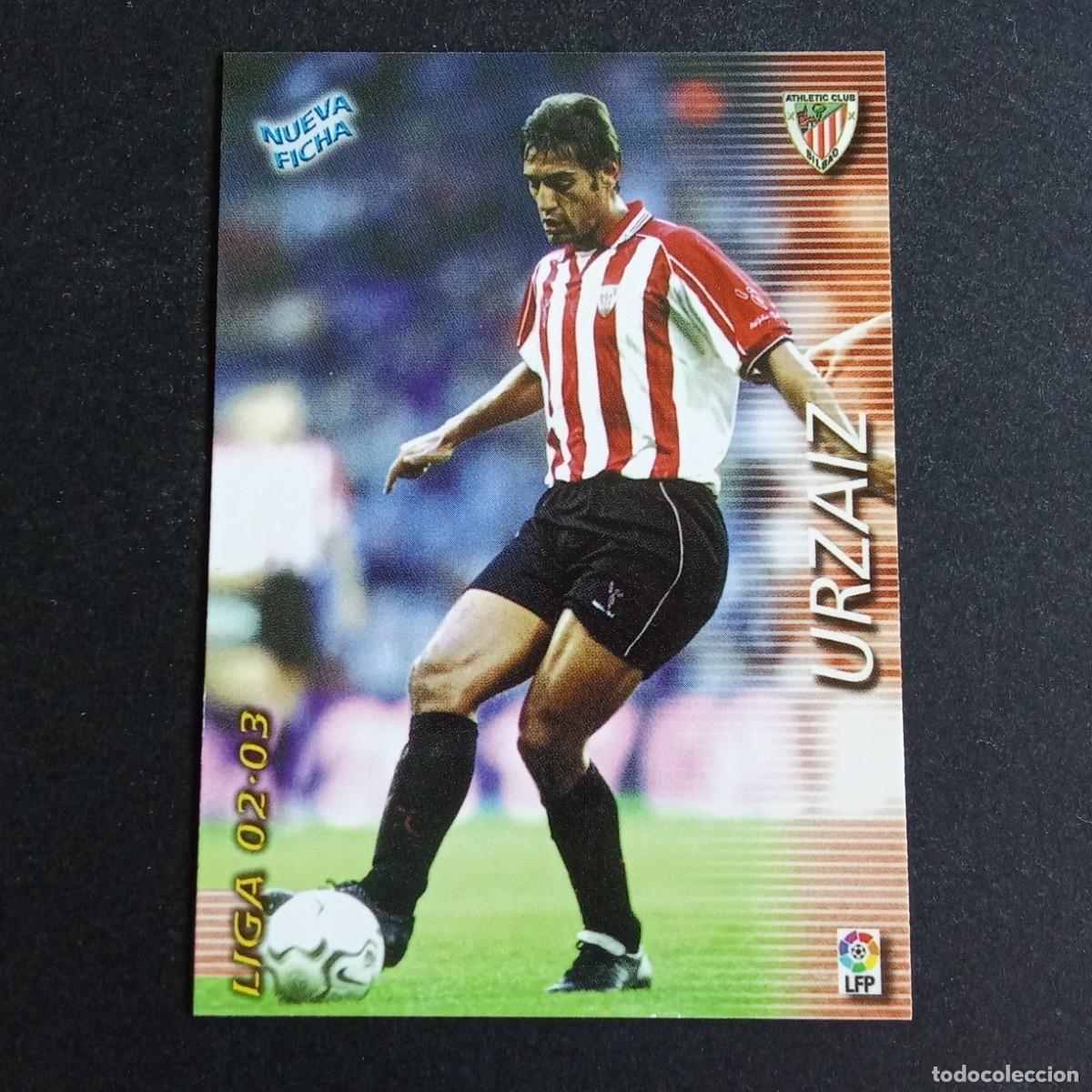 Cromos de f&uacute;tbol: 36 BIS URZAIZ ATHLETIC BILBAO LIGA 2002 2003 02 03 MEGAFICHAS PANINI