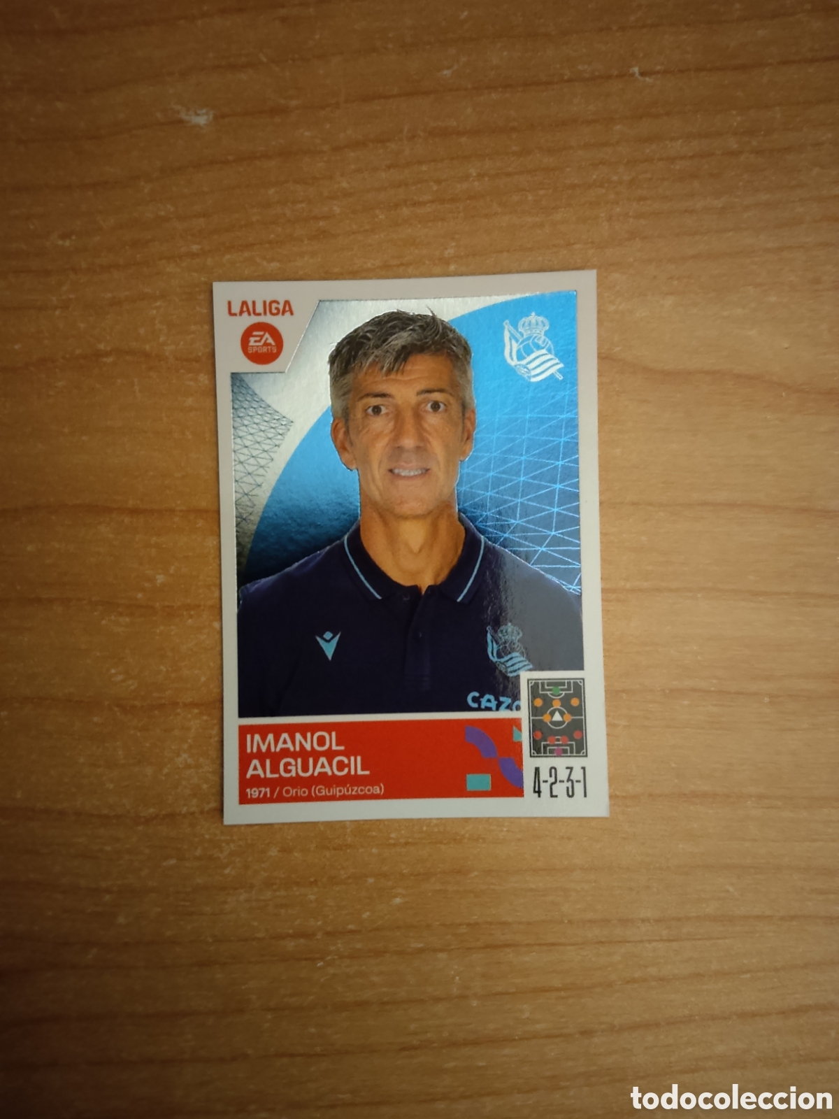 Fu&szlig;ball-Sticker: 2 IMANOL ALGUACIL REAL SOCIEDAD LIGA ESTE 2023 2024