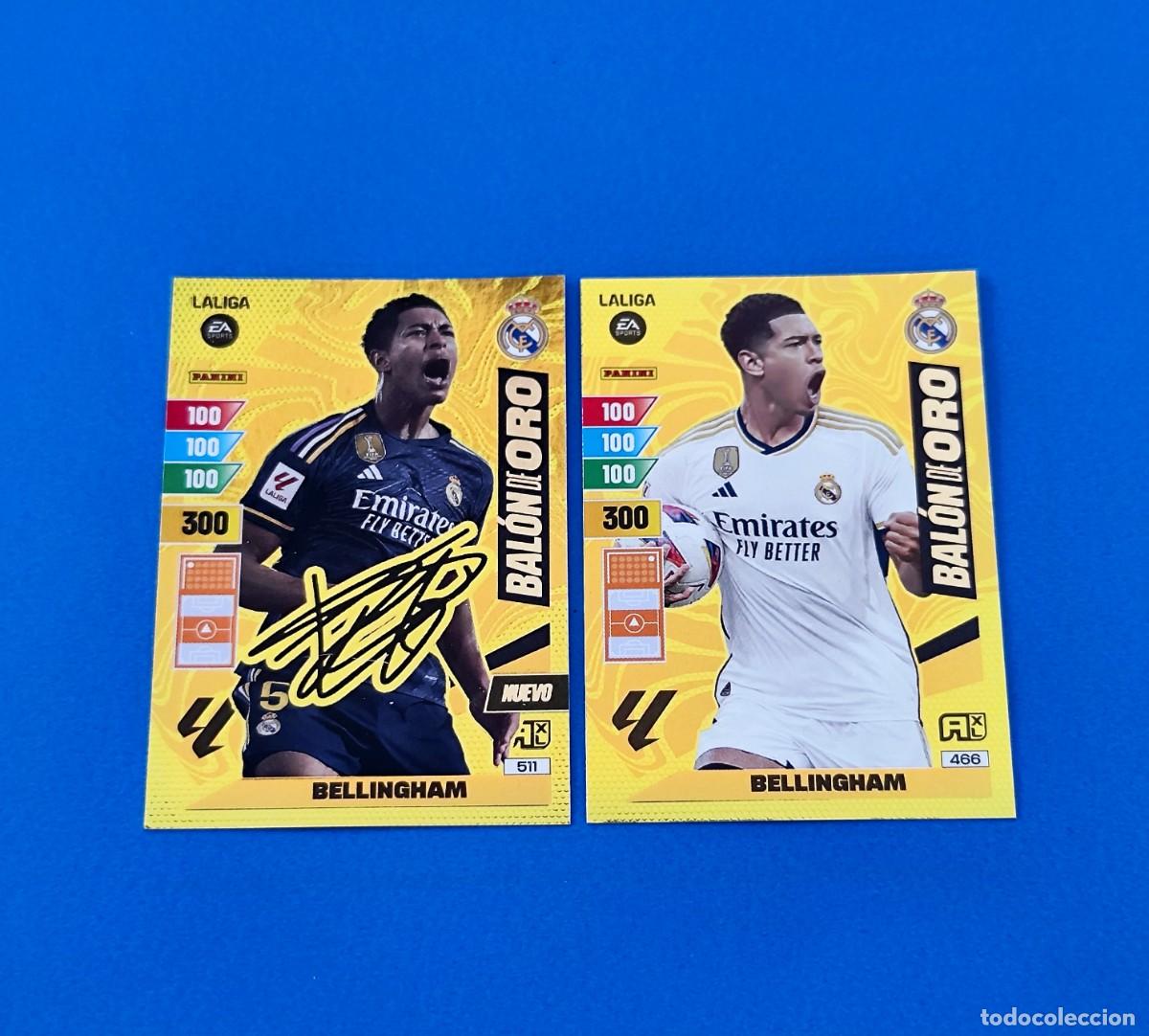 Fu&szlig;ball-Sticker: Adrenalyn 2023 2024 / 23 24 Real Madrid Bellingham Bal&oacute;n de Oro 466 - Nuevo Bal&oacute;n de Oro firmado 511