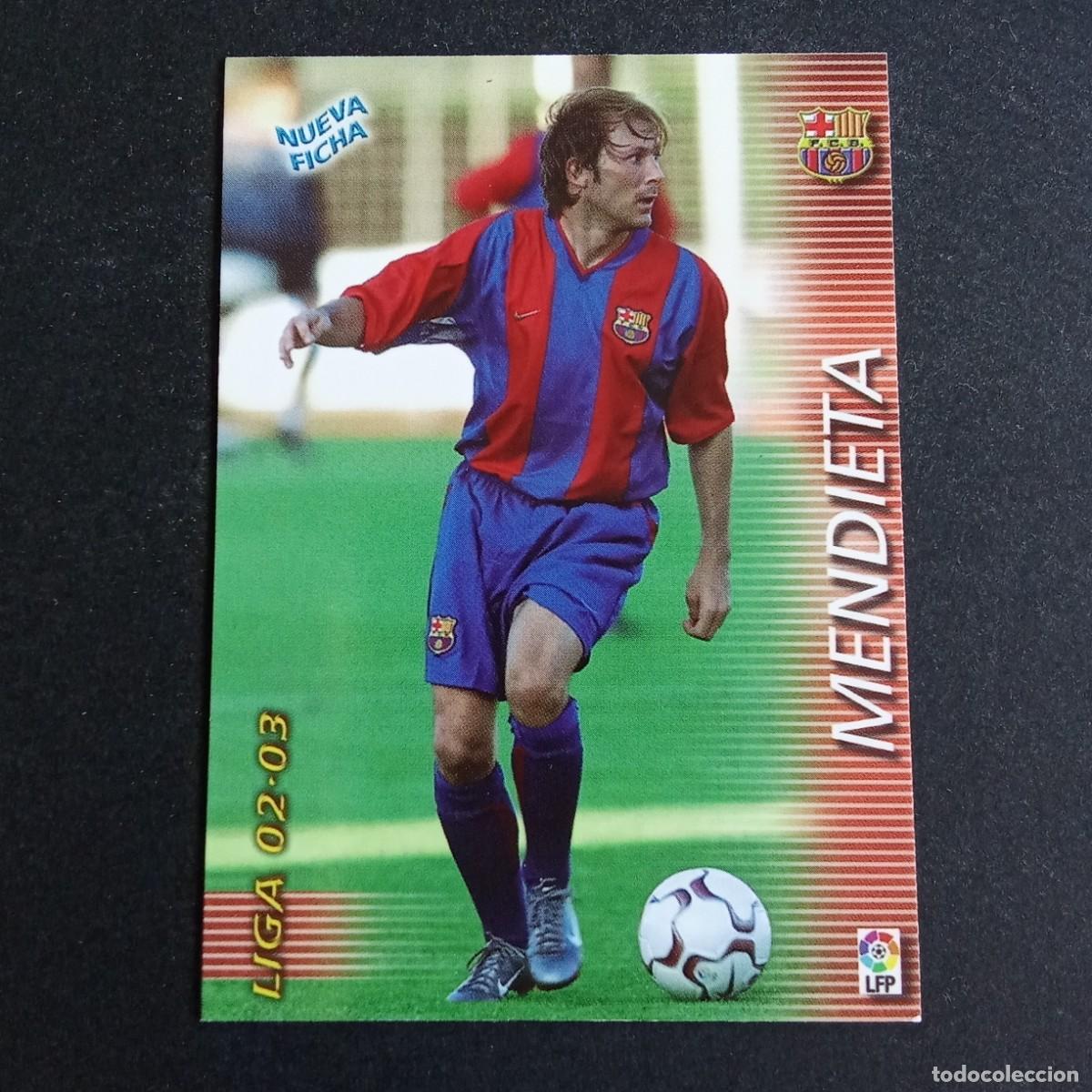 Cromos de Futebol: 70 BIS MENDIETA BARCELONA LIGA 2002 2003 02 03 MEGAFICHAS PANINI