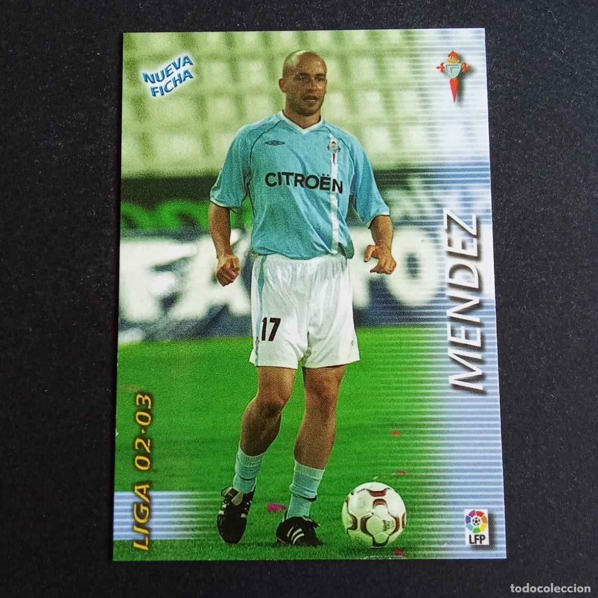 Cromos de f&uacute;tbol: 95 BIS MENDEZ CELTA LIGA 2002 2003 02 03 MEGAFICHAS PANINI