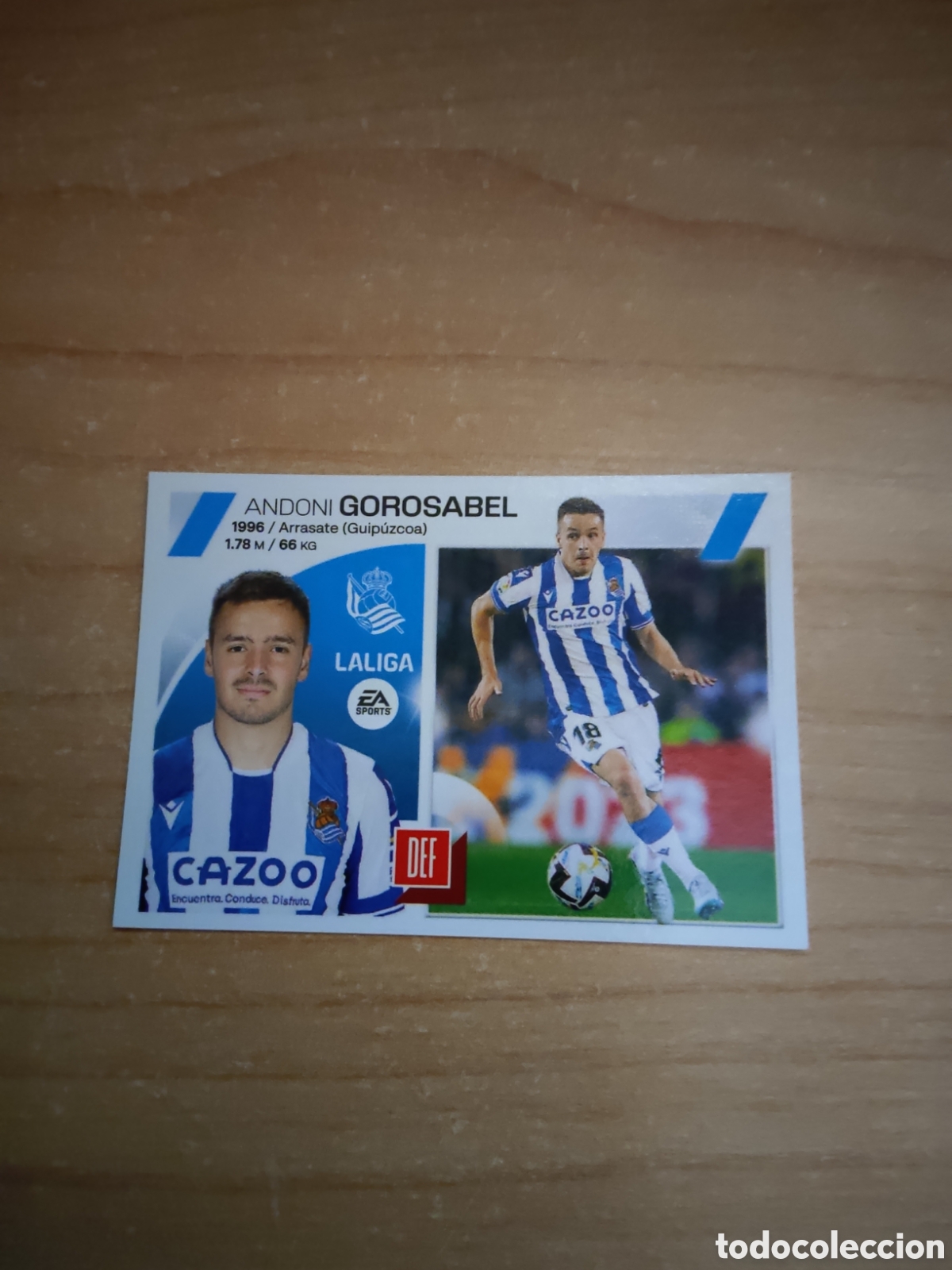 Cromos de f&uacute;tbol: 5 GOROSABEL REAL SOCIEDAD LIGA ESTE 2023 2024