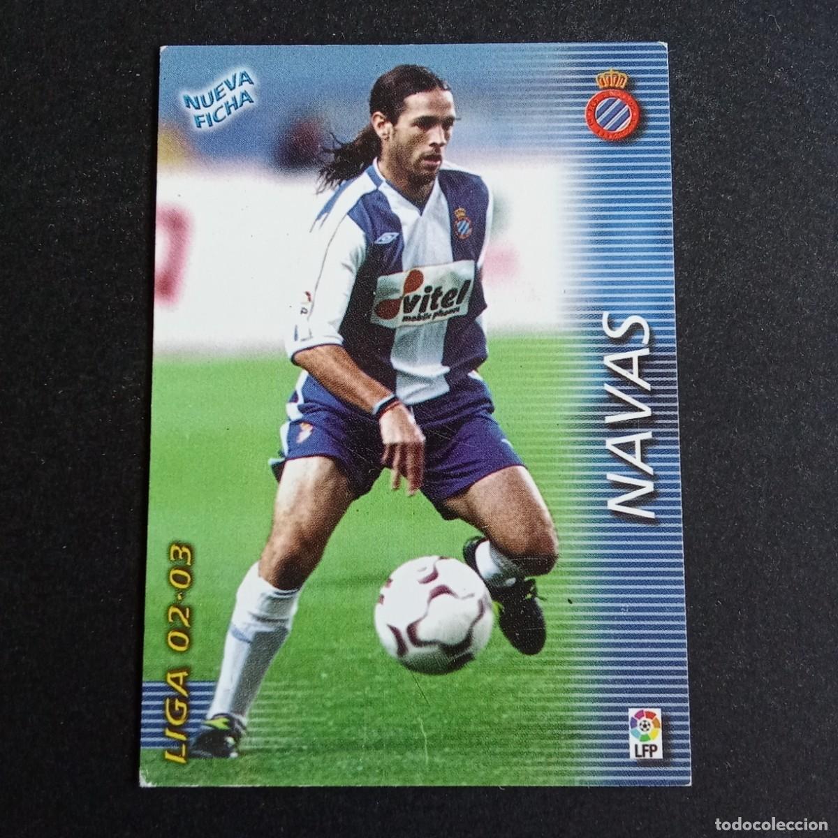 Cromos de f&uacute;tbol: 134 BIS NAVAS ESPANYOL LIGA 2002 2003 02 03 MEGAFICHAS PANINI