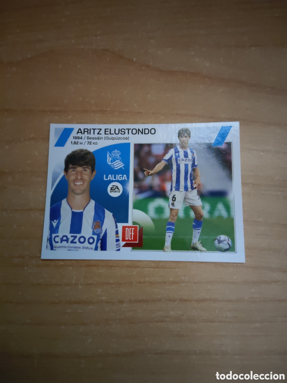 Cromos de f&uacute;tbol: 6 ARITZ ELUSTONDO REAL SOCIEDAD LIGA ESTE 2023 2024