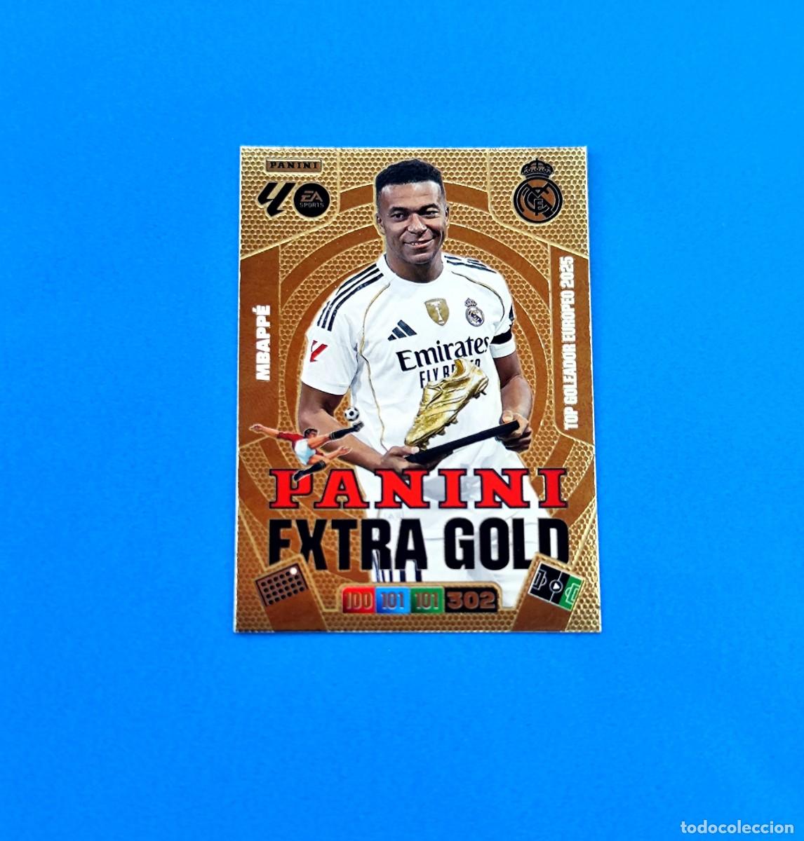 Cromos de f&uacute;tbol: Adrenalyn 2025 2026 / 25 26 Panini Extra Gold Mbapp&eacute; Real Madrid