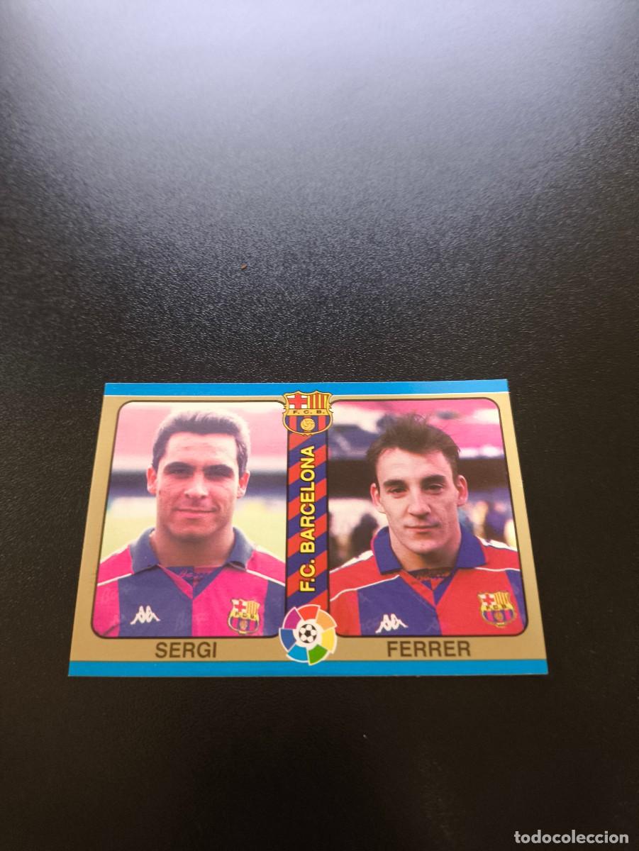 Cromos de f&uacute;tbol: 2 Sergi / Ferrer BARCELONA MUNDICROMO LIGA FUTBOL TOTAL 1994 1995 94 95 NO PANINI LIGA ESTE