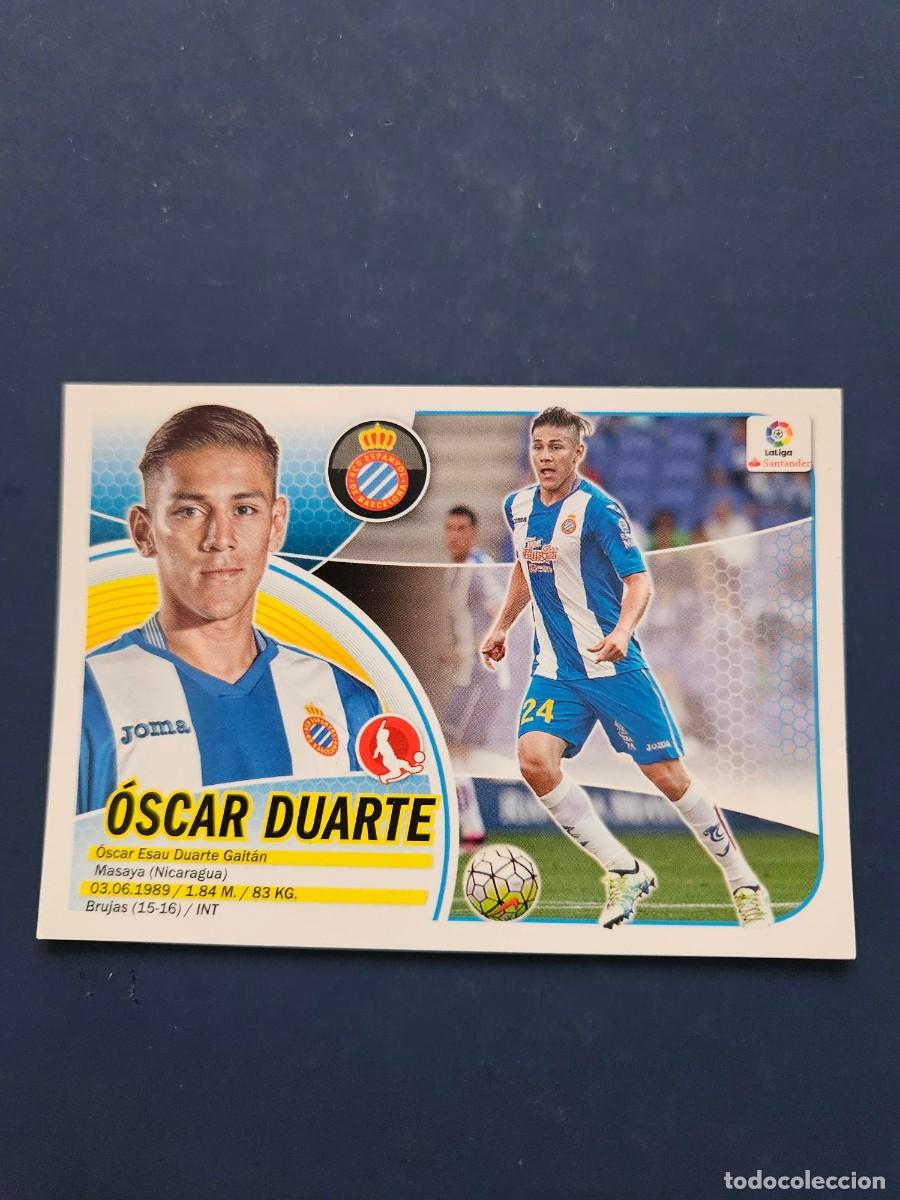 Cromos de f&uacute;tbol: N&ordm; 5 OSCAR DUARTE ESPANYOL LOGO NUEVO LIGA ESTE 16 17 2016 2017 SIN PEGAR NUNCA PEGADO