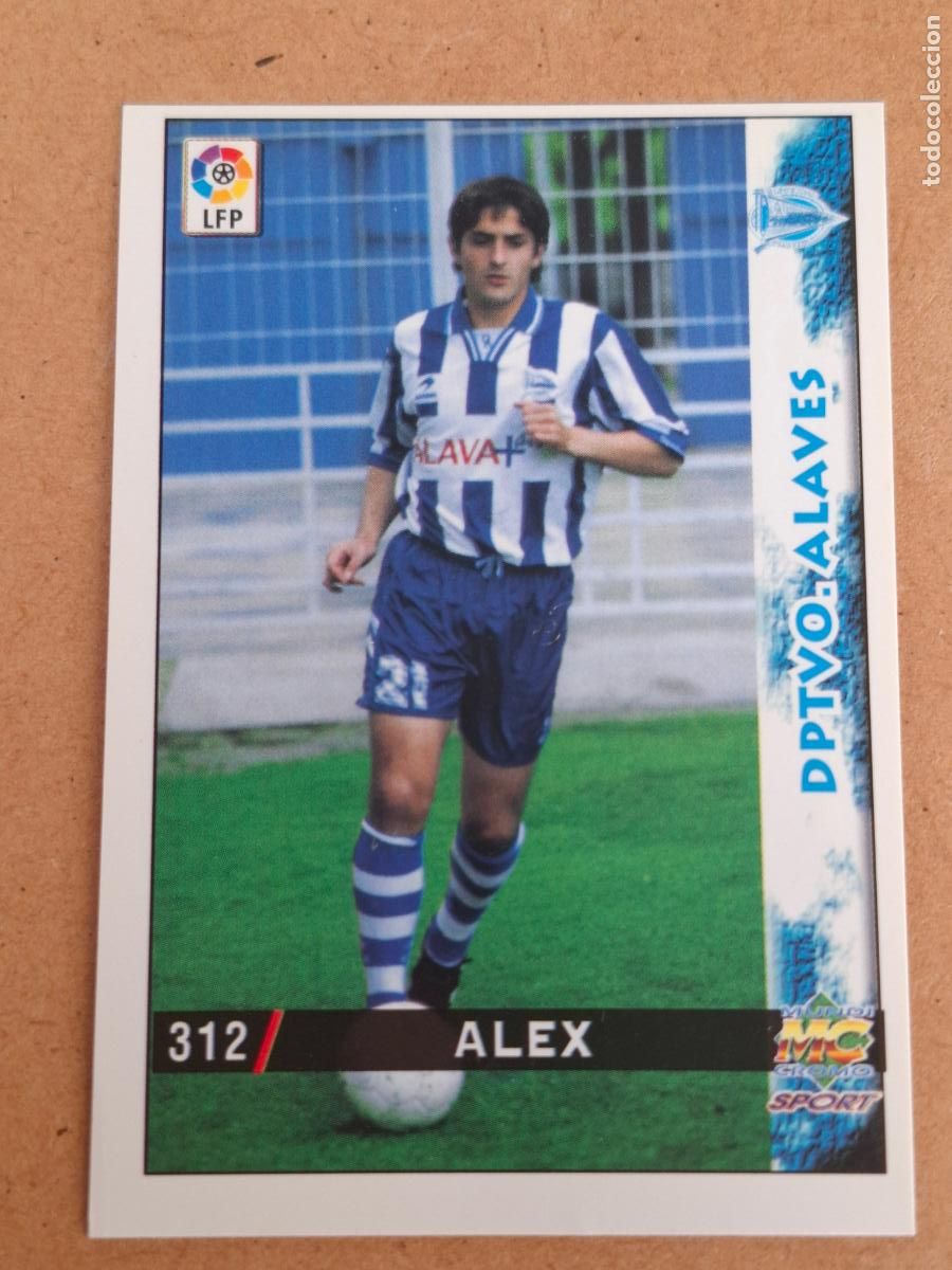 Cromos de f&uacute;tbol: MUNDICROMO 98 99 1998 1999 - 312 &Aacute;LEX ( BAJA ) - DPTVO. ALAV&Eacute;S - CP14