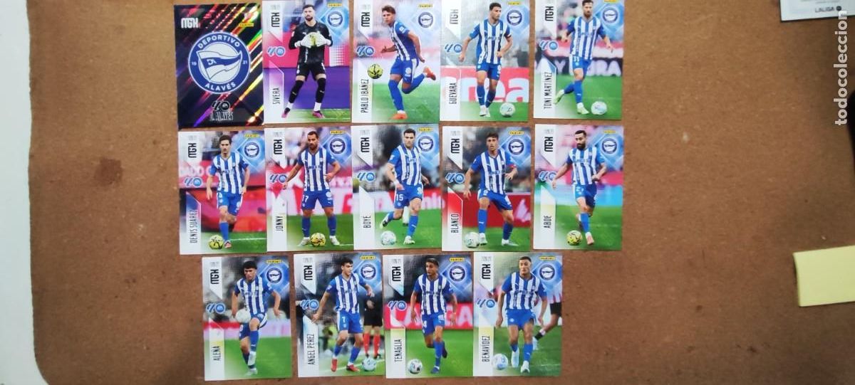 Cromos de f&uacute;tbol: MEGACRACKS 26/27 LOTE DE 14 CARTAS DEL ALAVES # PANINI