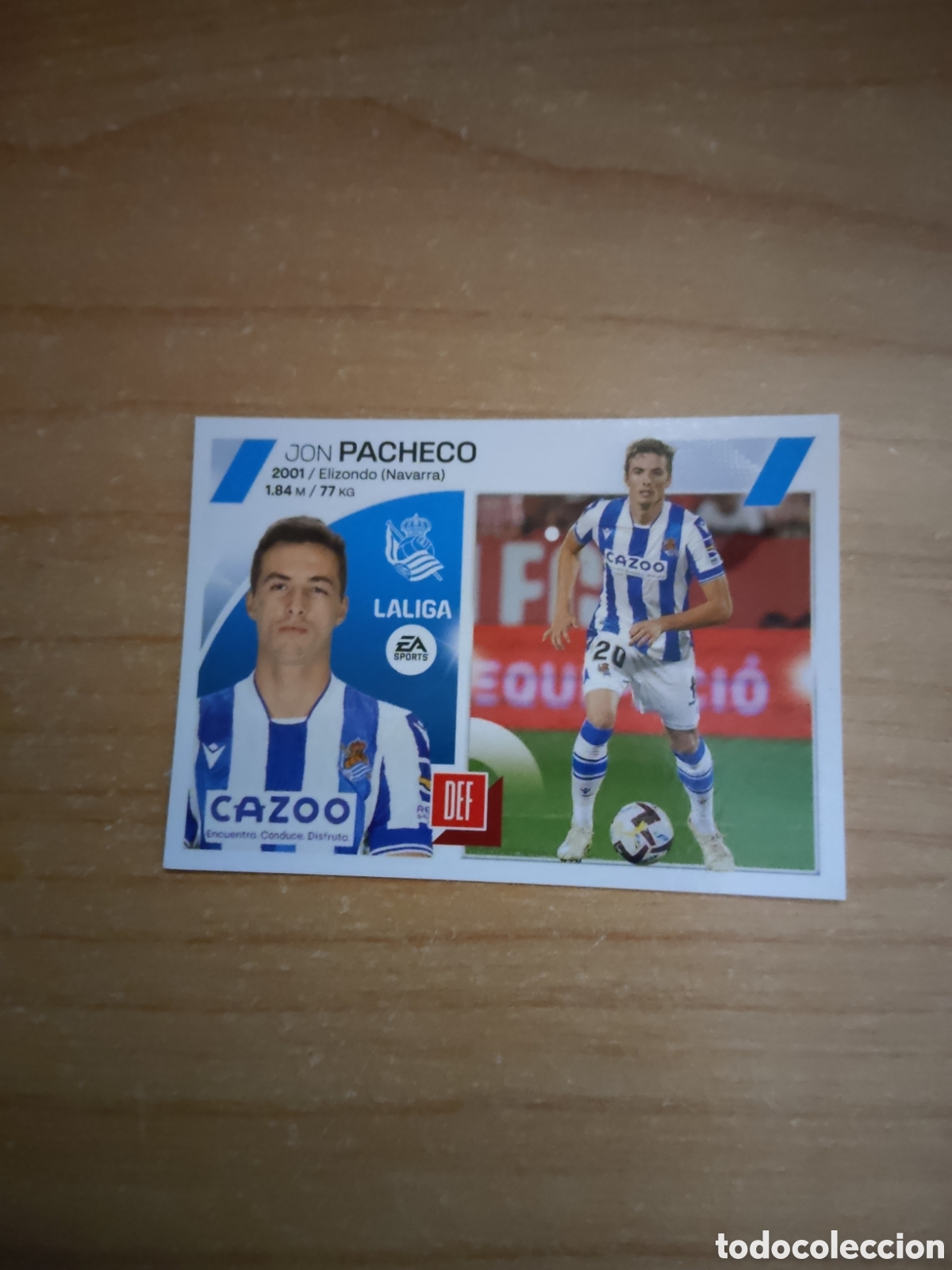 Football Stickers: 9 A JON PACHECO REAL SOCIEDAD LIGA ESTE 2023 2024