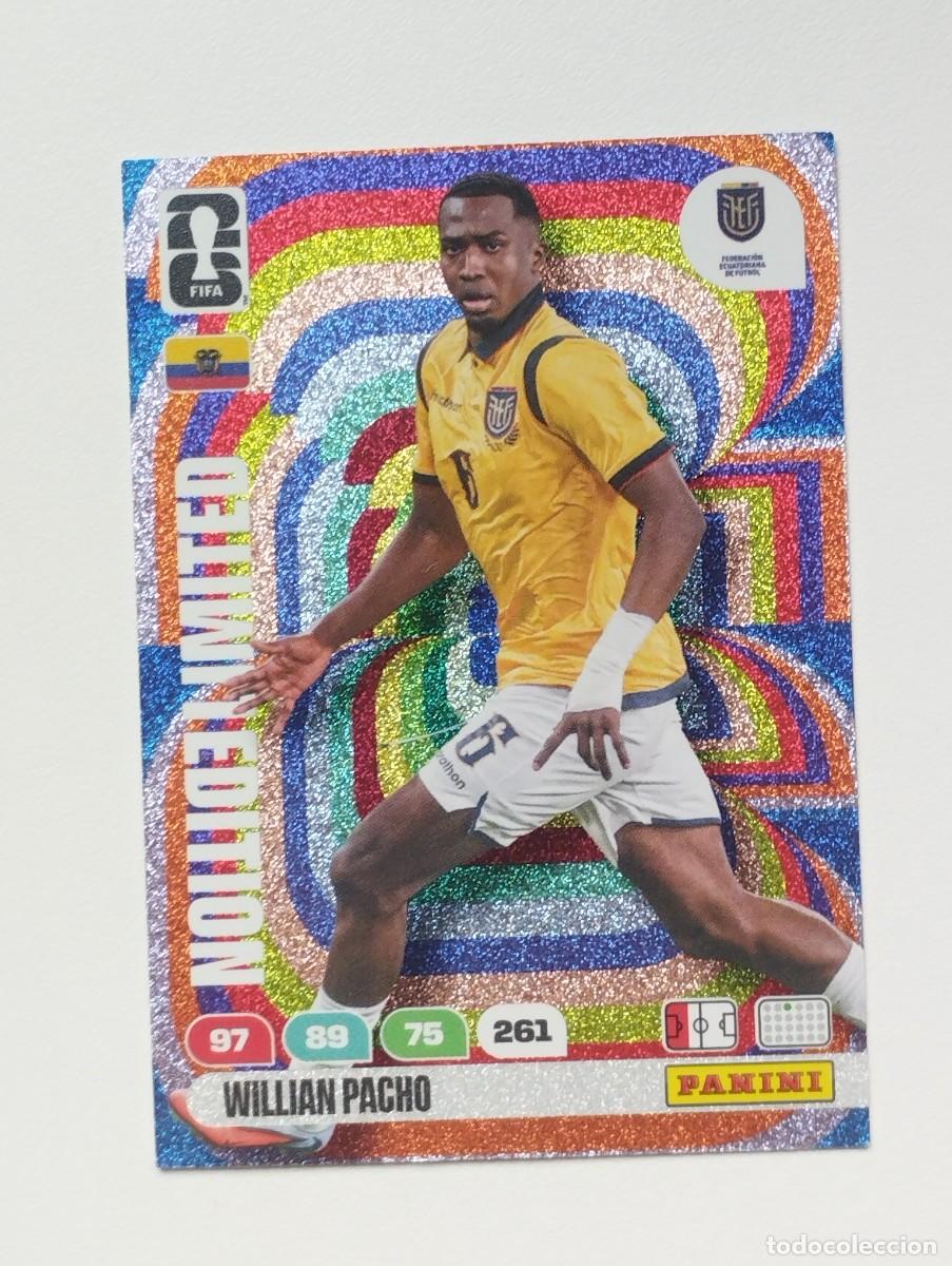 Football Stickers: CROMO CARD ADRENALYN MUNDIAL WORLD CUP LIMITED EDITION 2026 WILLIAN PACHO ECUADOR