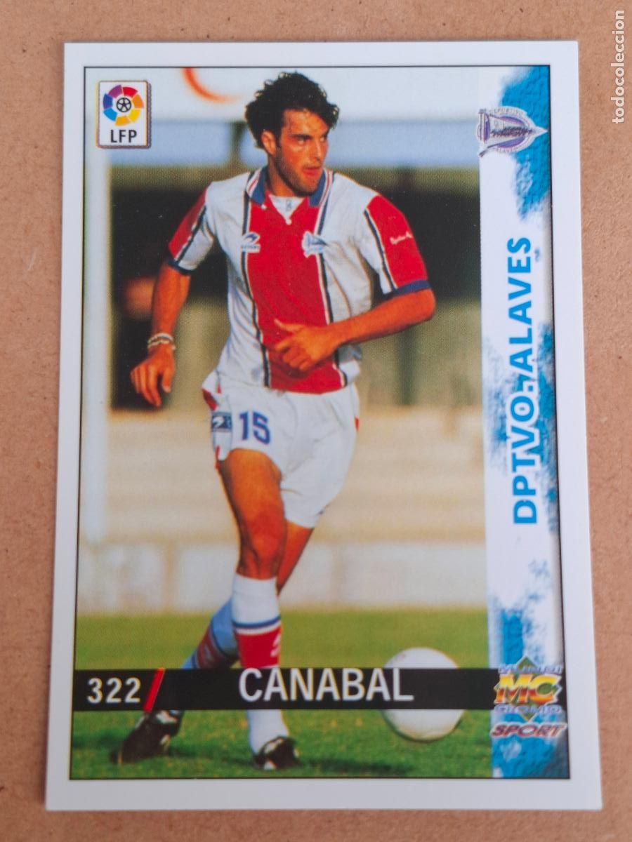 Fu&szlig;ball-Sticker: MUNDICROMO 98 99 1998 1999 - 322 CANABAL ( LETRAS GRANDES ) - DPTVO. ALAV&Eacute;S - CP14