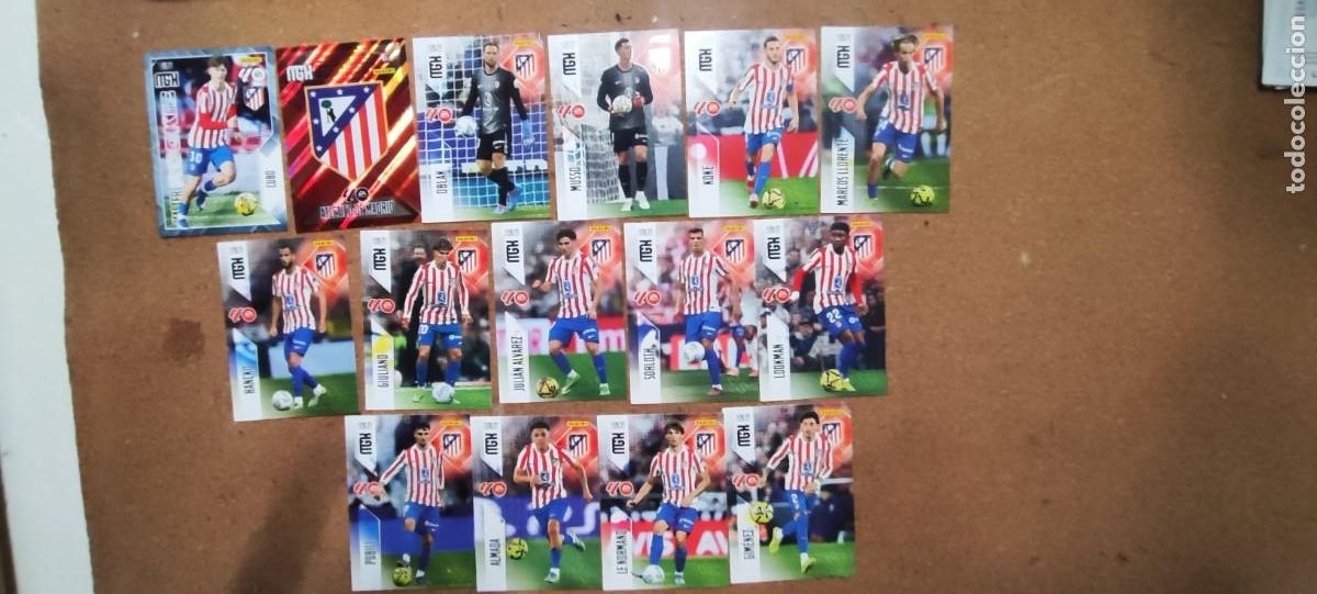 Fu&szlig;ball-Sticker: MEGACRACKS 26/27 LOTE DE 15 CARTAS DEL ATLETICO DE MADRID # PANINI