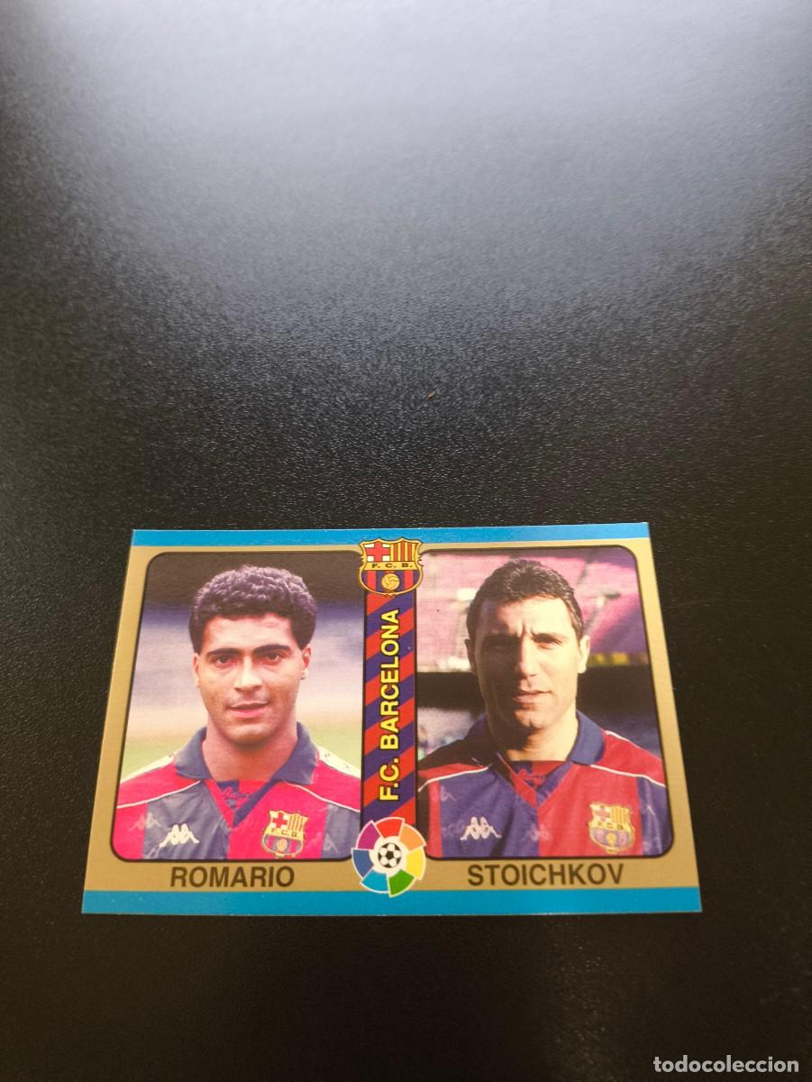 Fu&szlig;ball-Sticker: 9 Romario / Stoichkov BARCELONA MUNDICROMO LIGA FUTBOL TOTAL 1994 1995 94 95 NO PANINI LIGA ESTE