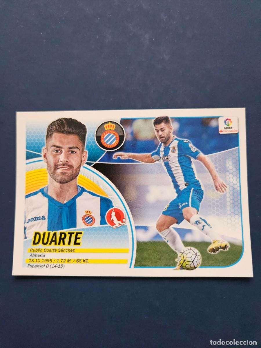 Fu&szlig;ball-Sticker: N&ordm; 7 DUARTE ESPANYOL LOGO NUEVO LIGA ESTE 16 17 2016 2017 SIN PEGAR NUNCA PEGADO