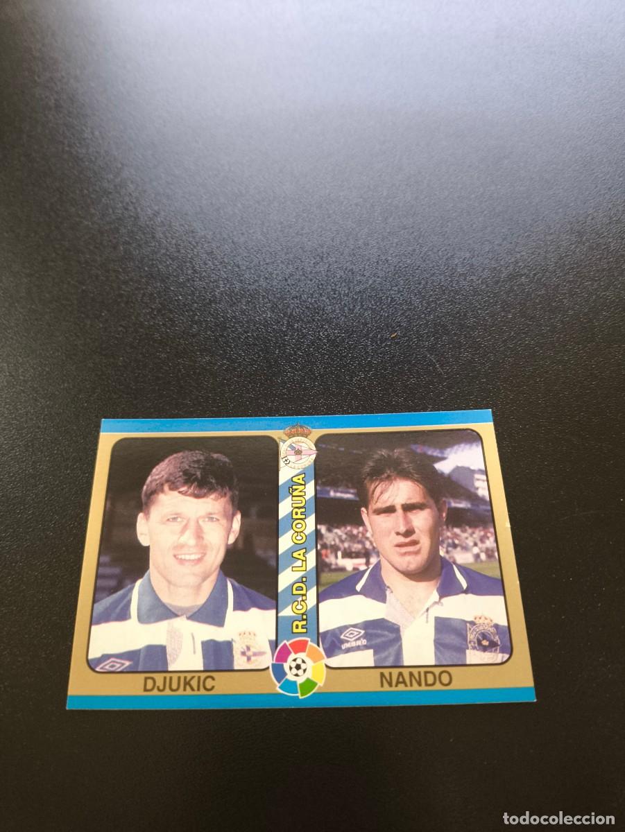 Fu&szlig;ball-Sticker: 12 Djukic / Nando DEPORTIVO CORU&Ntilde;A MUNDICROMO LIGA FUTBOL TOTAL 1994 1995 94 95 NO PANINI LIGA ESTE
