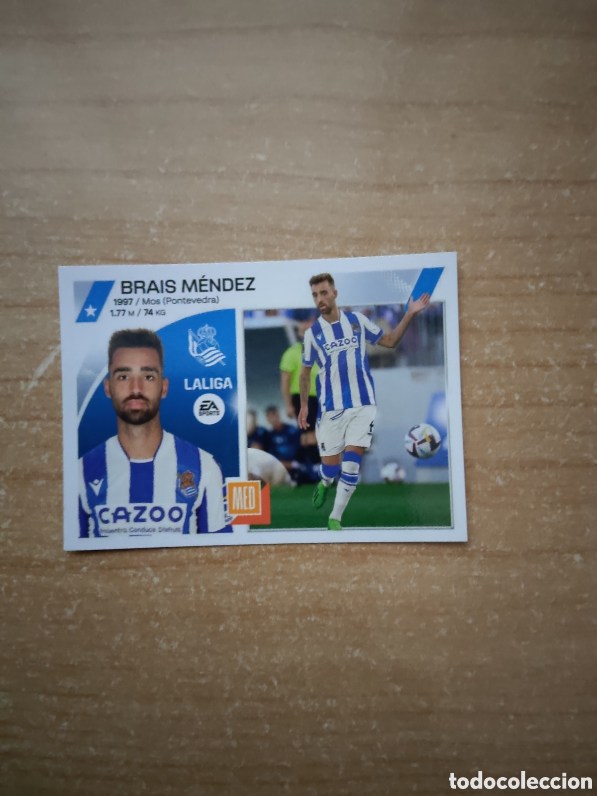 Fu&szlig;ball-Sticker: 11 BRAIS MENDEZ REAL SOCIEDAD LIGA ESTE 2023 2024