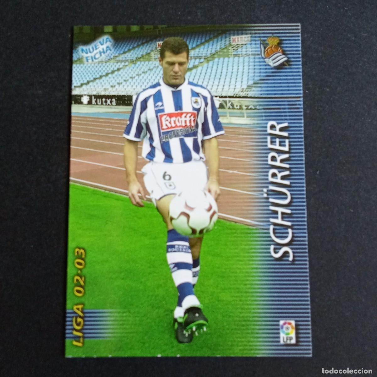 Fu&szlig;ball-Sticker: 293 BIS SCHURRER REAL SOCIEDAD LIGA 2002 2003 02 03 MEGAFICHAS PANINI
