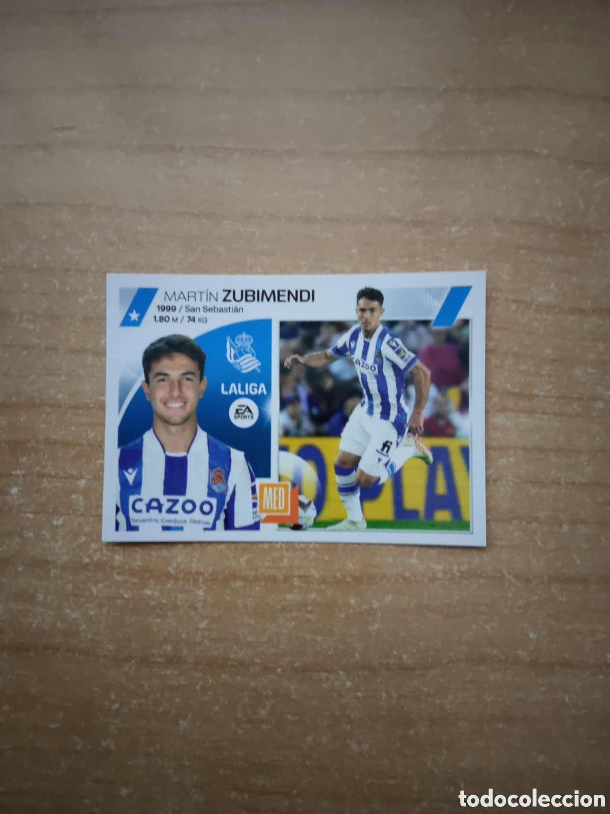 Fu&szlig;ball-Sticker: 12 ZUBIMENDI REAL SOCIEDAD LIGA ESTE 2023 2024