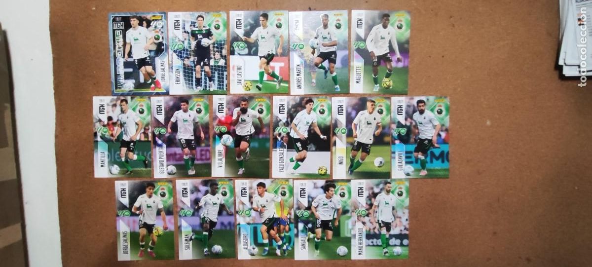Cromos de Futebol: MEGACRACKS 26/27 LOTE DE 16 CARTAS DEL RACING DE SANTANDER # PANINI