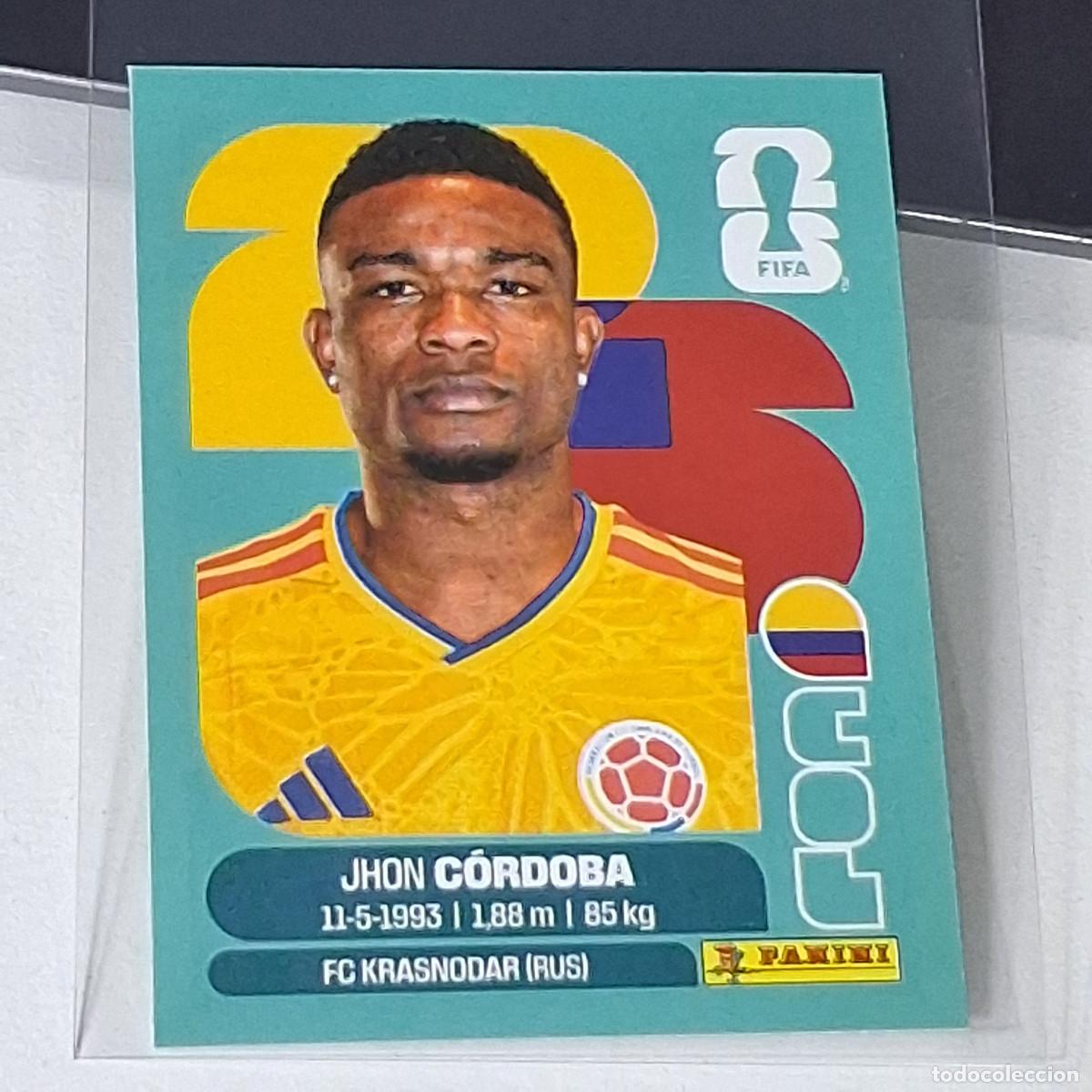 Cromos de f&uacute;tbol: B48 COL18 JHON C&Oacute;RDOBA 18 COLOMBIA COL MUNDIAL FIFA WORLD CUP 2026 STICKER PANINI