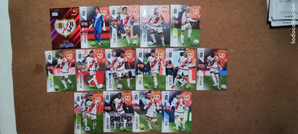 Cromos de Futebol: MEGACRACKS 26/27 LOTE DE 15 CARTAS DEL RAYO VALLECANO # PANINI