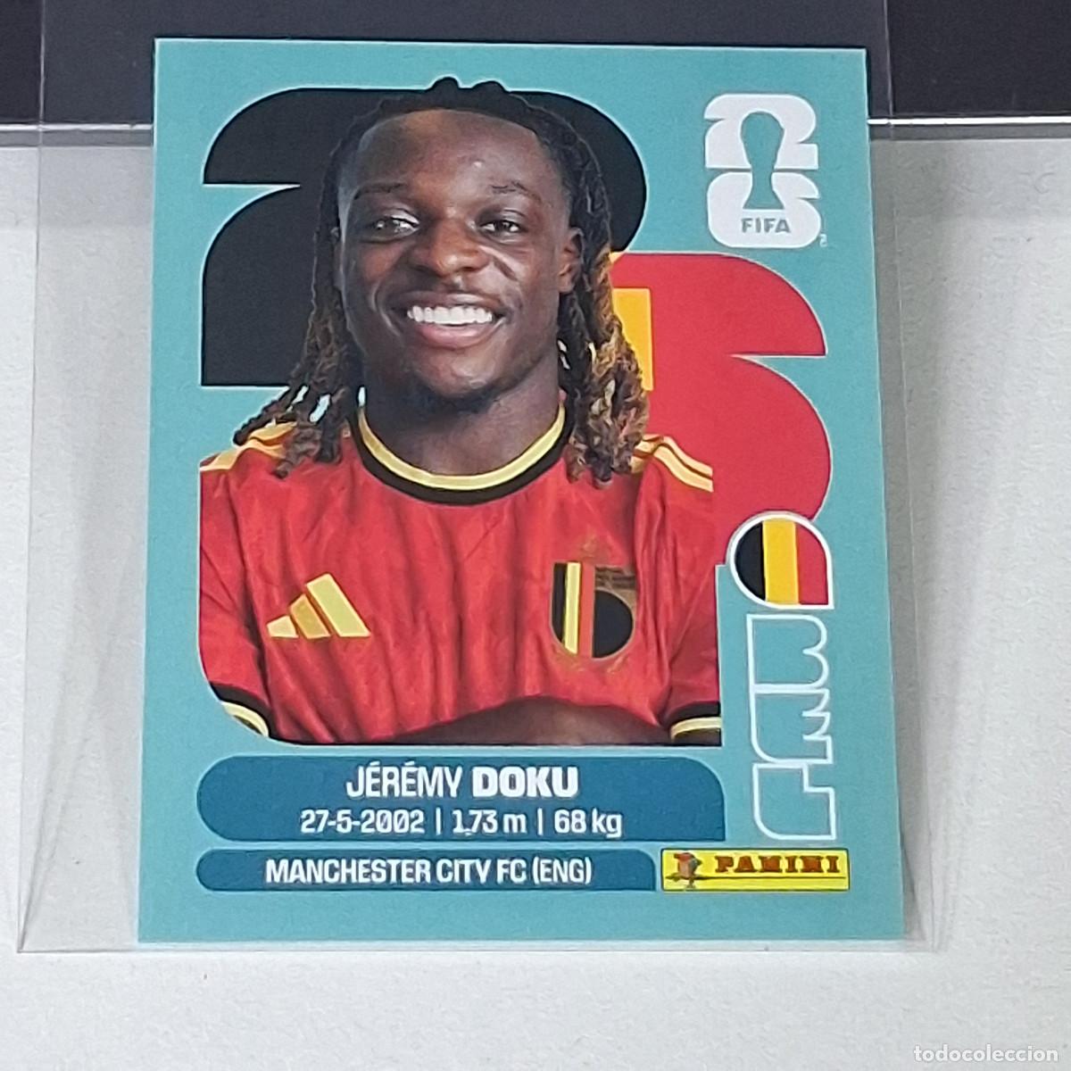 Cromos de f&uacute;tbol: B48 BEL 16 BEL16 J&Eacute;R&Eacute;MY DOKU BELGIUM BELGICA MUNDIAL FIFA WORLD CUP 2026 STICKER PANINI