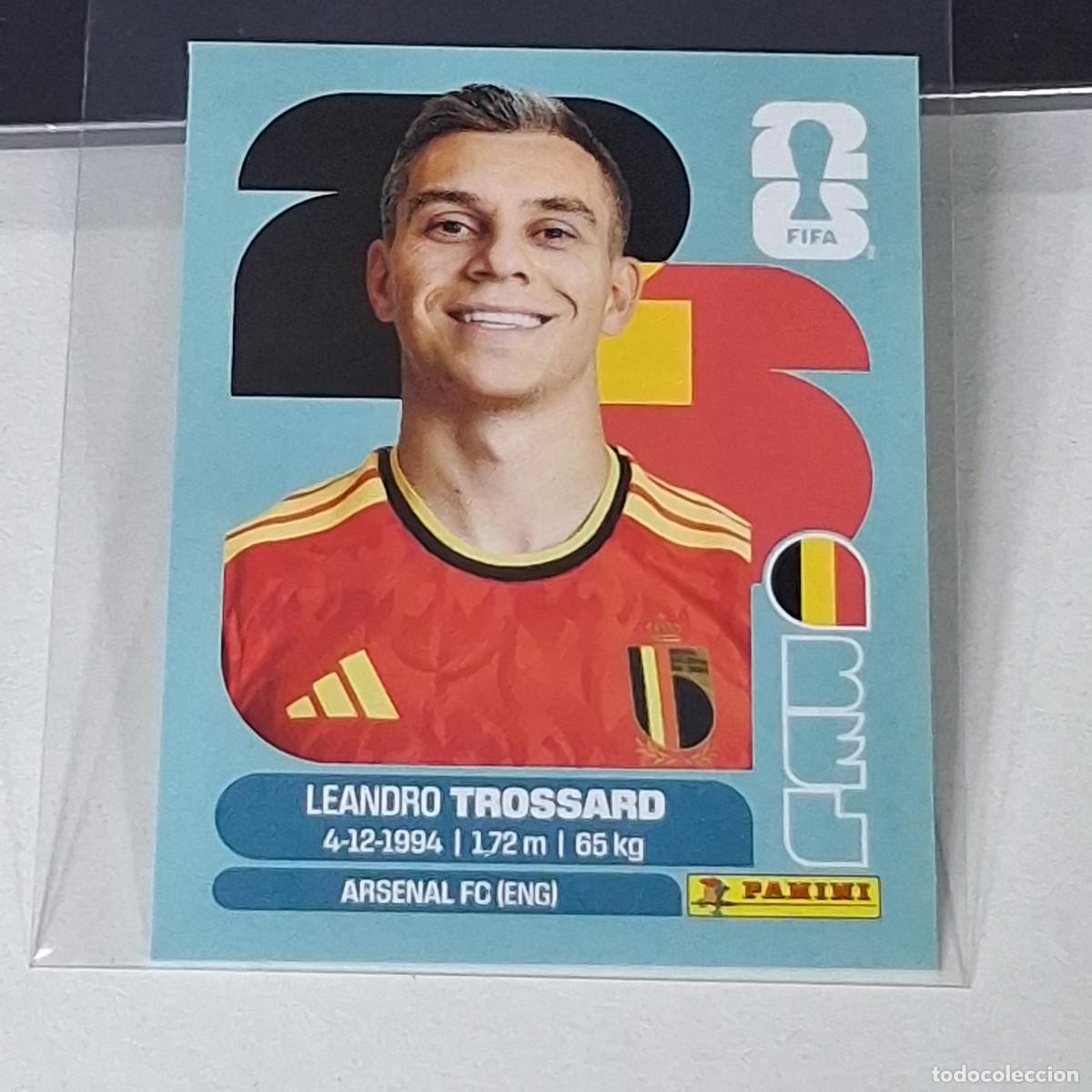 Cromos de f&uacute;tbol: B48 BEL 18 BEL18 LEANDRO TROSSARD B&Eacute;LGICA BELGIUM MUNDIAL FIFA WORLD CUP 2026 STICKER PANINI