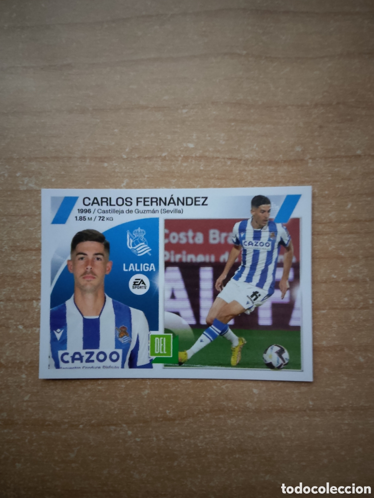 Cromos de f&uacute;tbol: 19 B CARLOS FERNANDEZ REAL SOCIEDAD LIGA ESTE 2023 2024