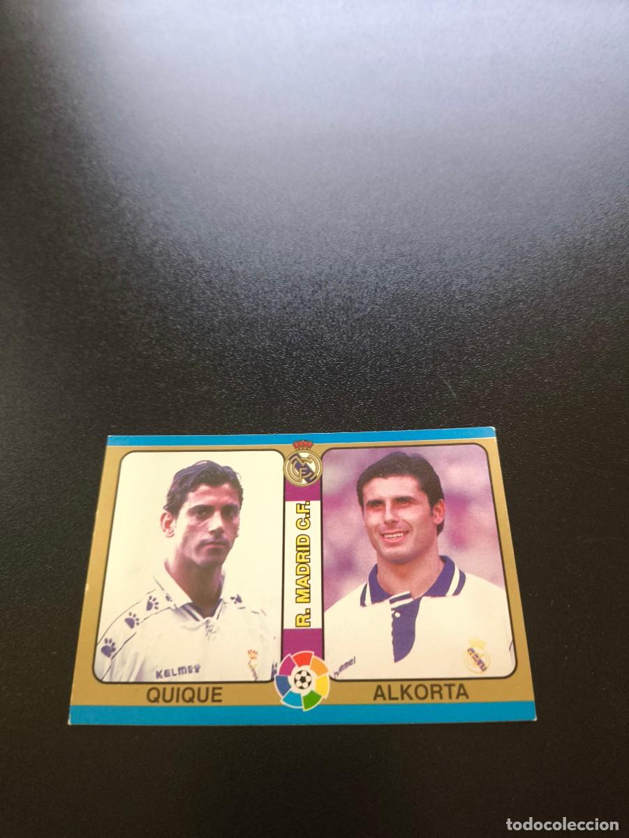Cromos de f&uacute;tbol: 29 Quique / Alkorta REAL MADRID MUNDICROMO LIGA FUTBOL TOTAL 1994 1995 94 95 NO PANINI LIGA ESTE