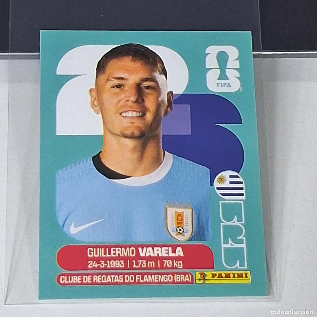 Cromos de f&uacute;tbol: B48 URU 8 URU8 GUILLERMO VARELA URUGUAY URU MUNDIAL FIFA WORLD CUP 2026 STICKER PANINI
