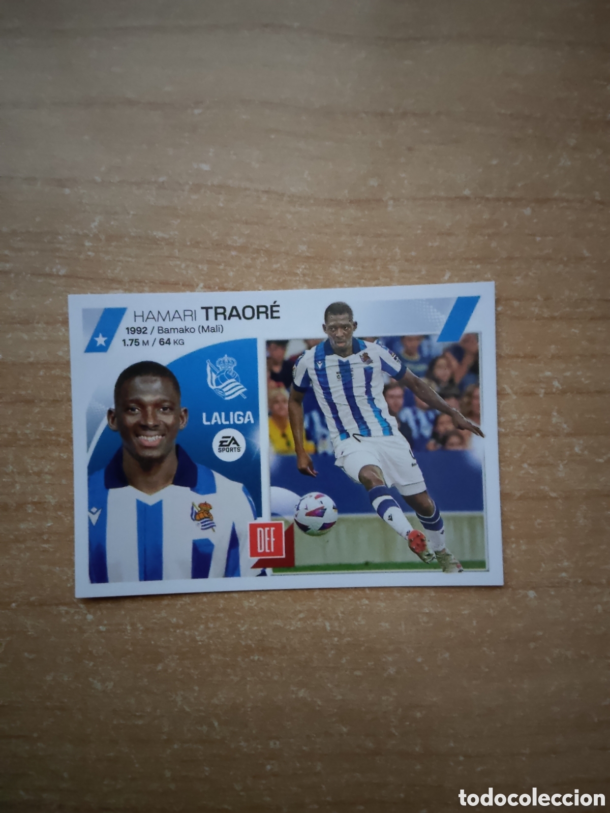 Cromos de f&uacute;tbol: 17 TRAORE ULTIMO FICHAJE REAL SOCIEDAD LIGA ESTE 2023 2024