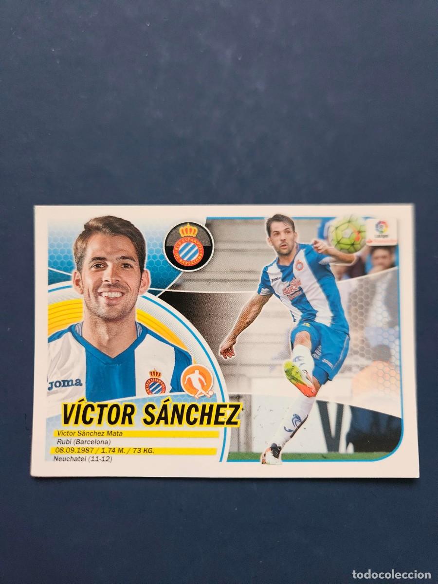 Cromos de f&uacute;tbol: N&ordm; 9 VICTOR SANCHEZ ESPANYOL LOGO NUEVO LIGA ESTE 16 17 2016 2017 SIN PEGAR NUNCA PEGADO