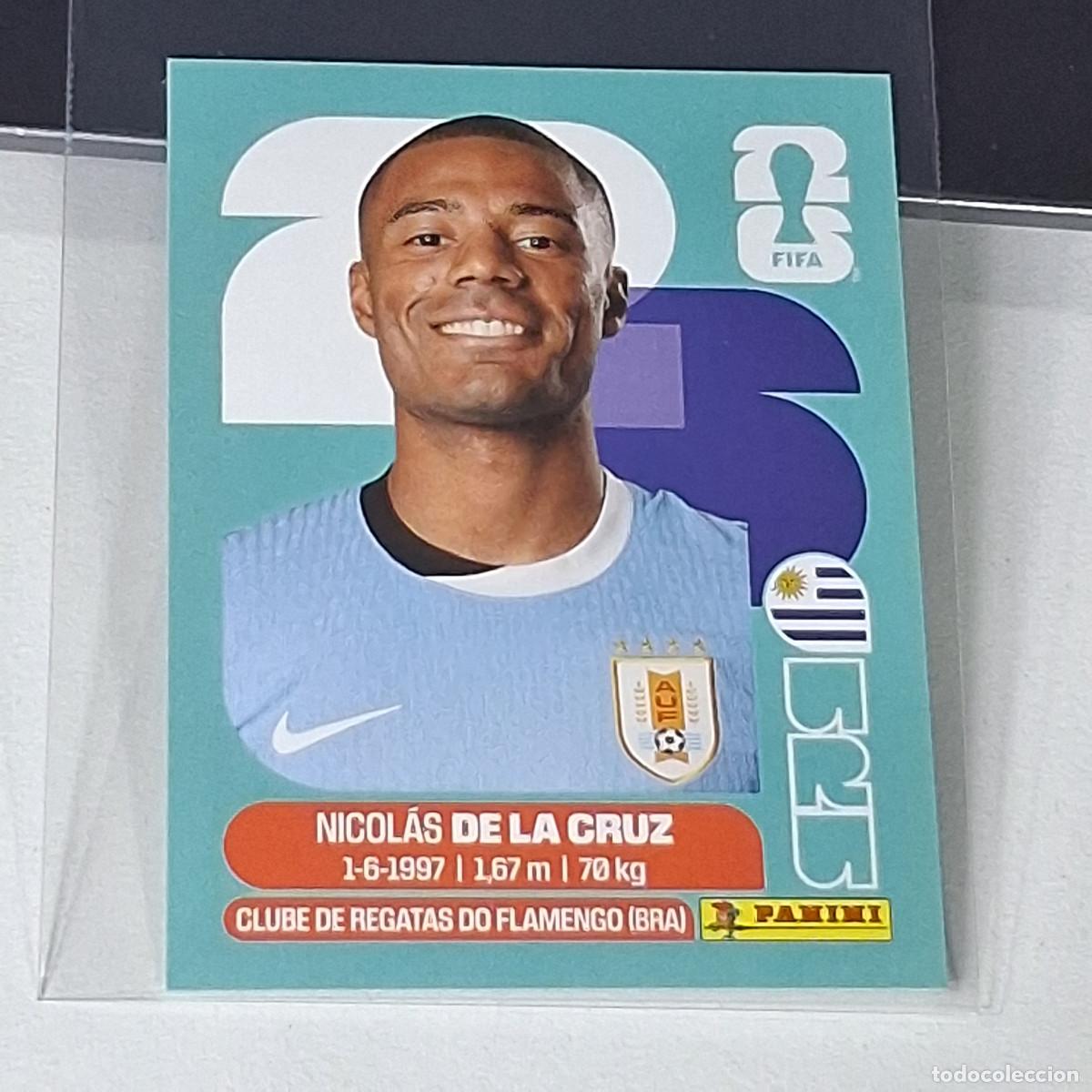 Cromos de f&uacute;tbol: B48 URU15 NICOL&Aacute;S DE LA CRUZ 15 URUGUAY URU MUNDIAL FIFA WORLD CUP 2026 STICKER PANINI