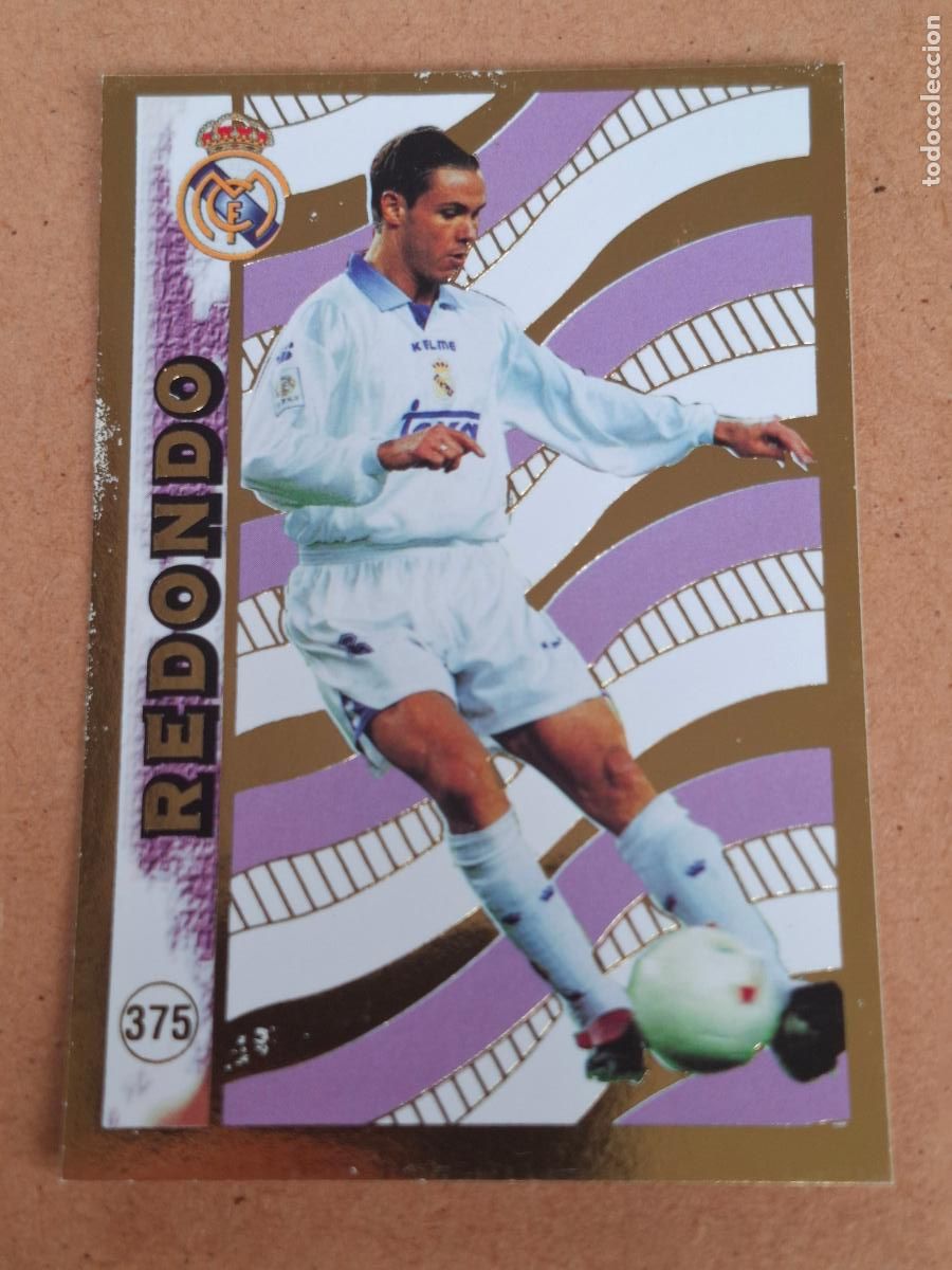 Football Stickers: MUNDICROMO 98 99 1998 1999 - 375 REDONDO ( EL MEJOR )- REAL MADRID - CP14