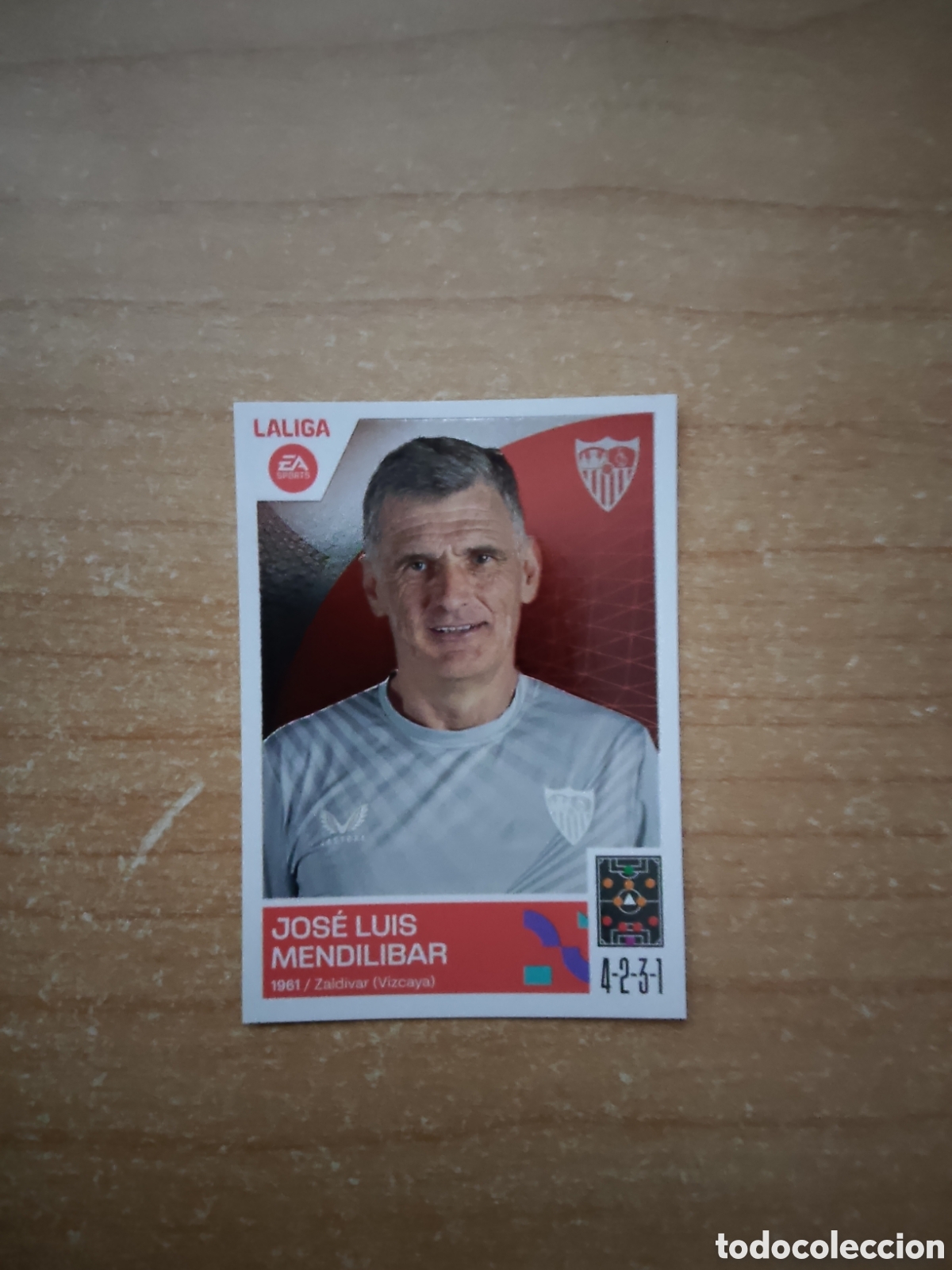 Football Stickers: 2 JOSE LUIS MENDILIBAR SEVILLA LIGA ESTE 2023 2024