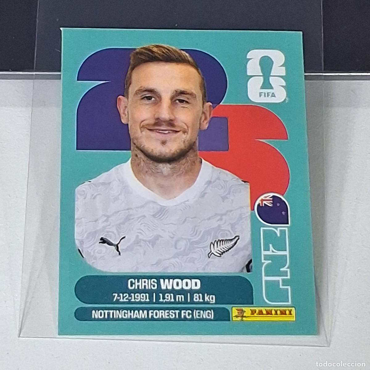 Football Stickers: B48 NZL17 CHRIS WOOD 17 NUEVA ZELANDA NZL NEW ZEALAND MUNDIAL FIFA WORLD CUP 2026 STICKER PANINI