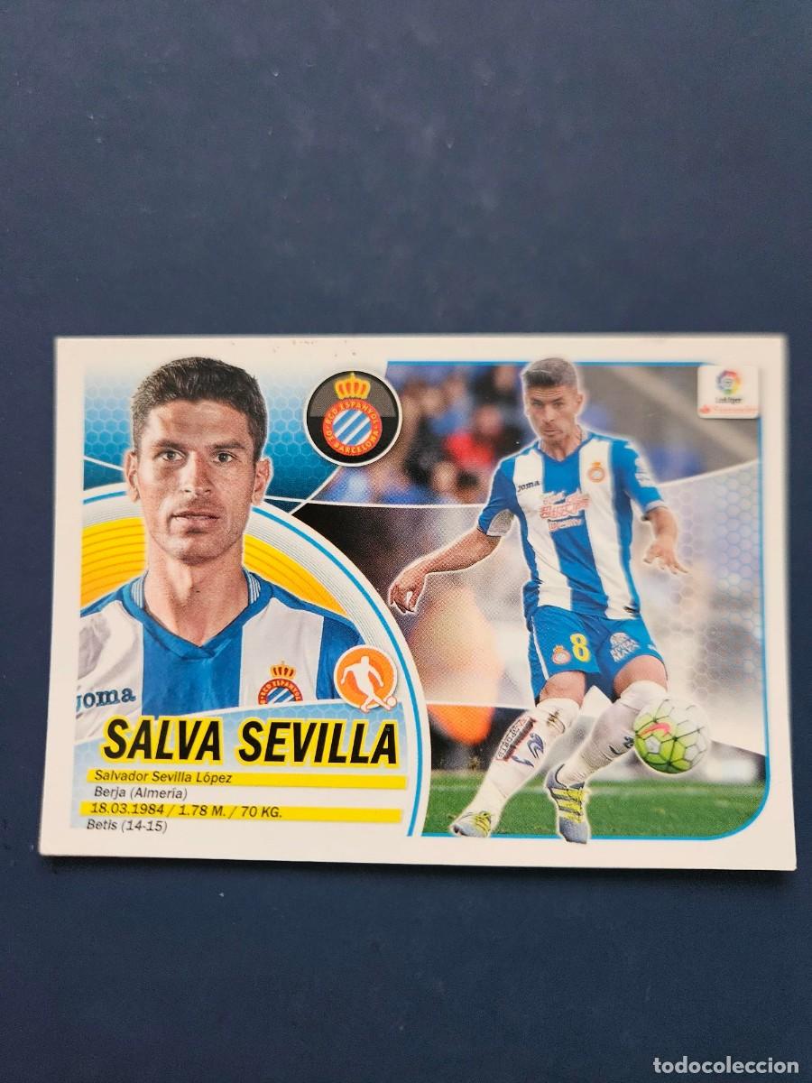 Cromos de f&uacute;tbol: N&ordm; 10B SALVA SEVILLA ESPANYOL LOGO NUEVO LIGA ESTE 16 17 2016 2017 SIN PEGAR NUNCA PEGADO