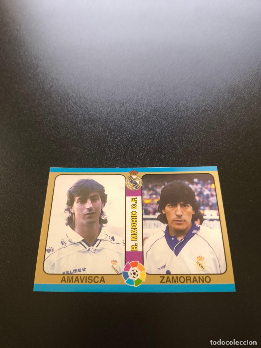 Cromos de f&uacute;tbol: 36 Amavisca / Zamorano REAL MADRID MUNDICROMO LIGA FUTBOL TOTAL 1994 1995 94 95 NO PANINI LIGA ESTE