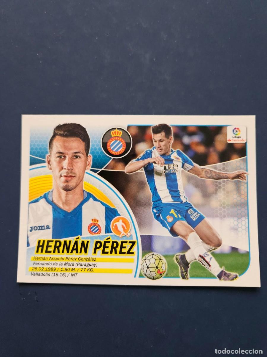 Cromos de Futebol: N&ordm; 13 HERNAN PEREZ ESPANYOL LOGO NUEVO LIGA ESTE 16 17 2016 2017 SIN PEGAR NUNCA PEGADO