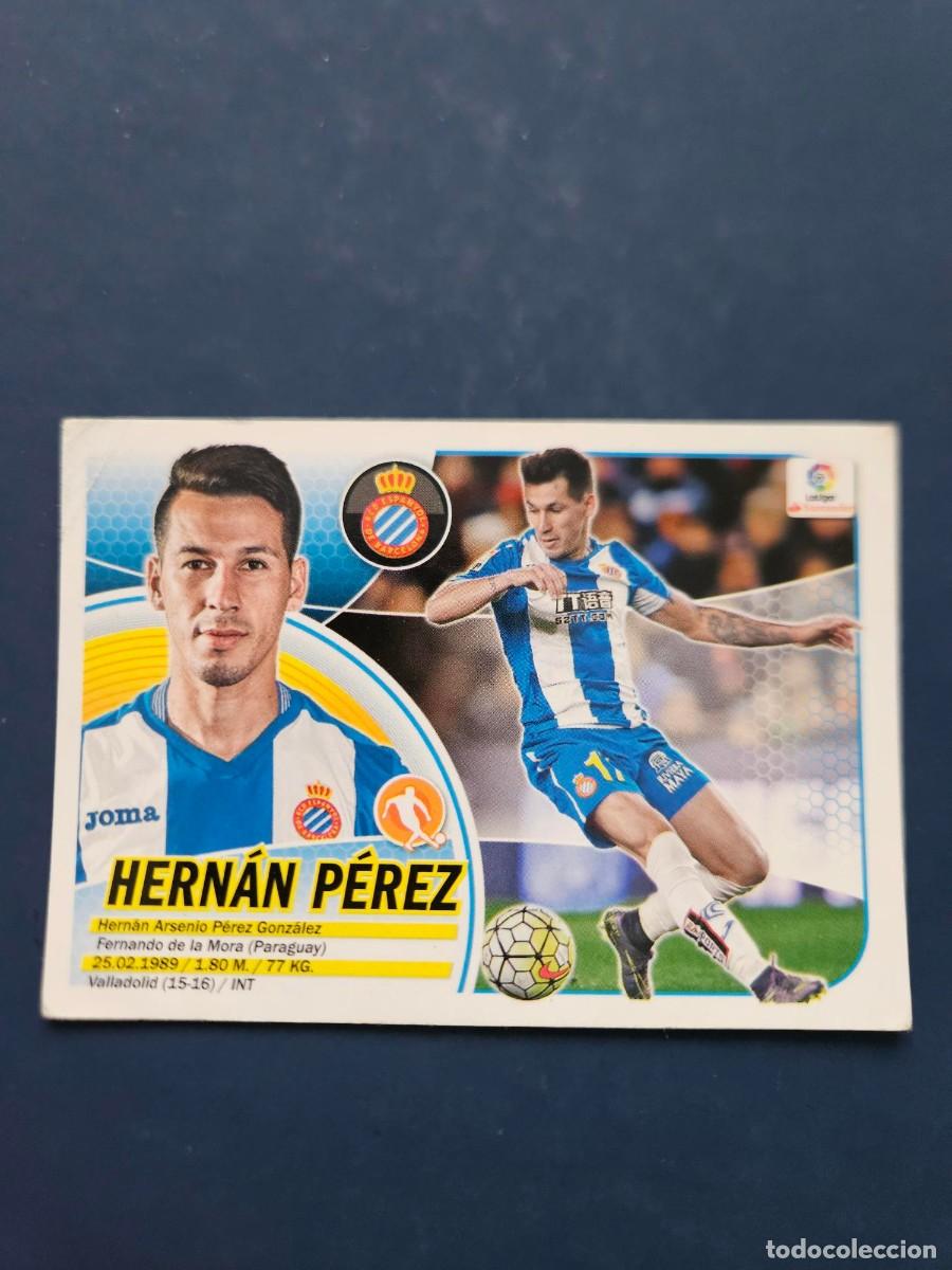 Cromos de f&uacute;tbol: *N&ordm; 13 HERNAN PEREZ ESPANYOL LOGO NUEVO LIGA ESTE 16 17 2016 2017 SIN PEGAR NUNCA PEGADO SOBADO