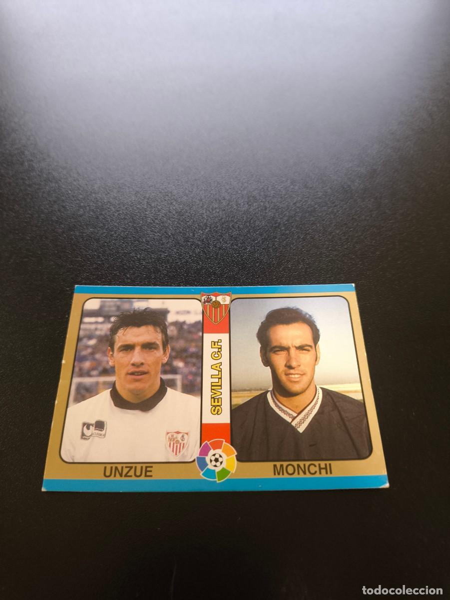 Cromos de f&uacute;tbol: 46 Unzue / Monchi SEVILLA MUNDICROMO LIGA FUTBOL TOTAL 1994 1995 94 95 NO PANINI LIGA ESTE