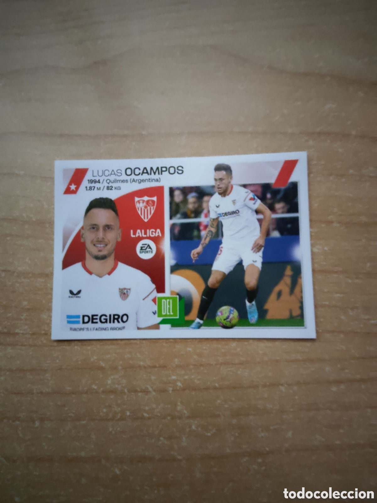 Cromos de f&uacute;tbol: 16 OCAMPOS SEVILLA LIGA ESTE 2023 2024
