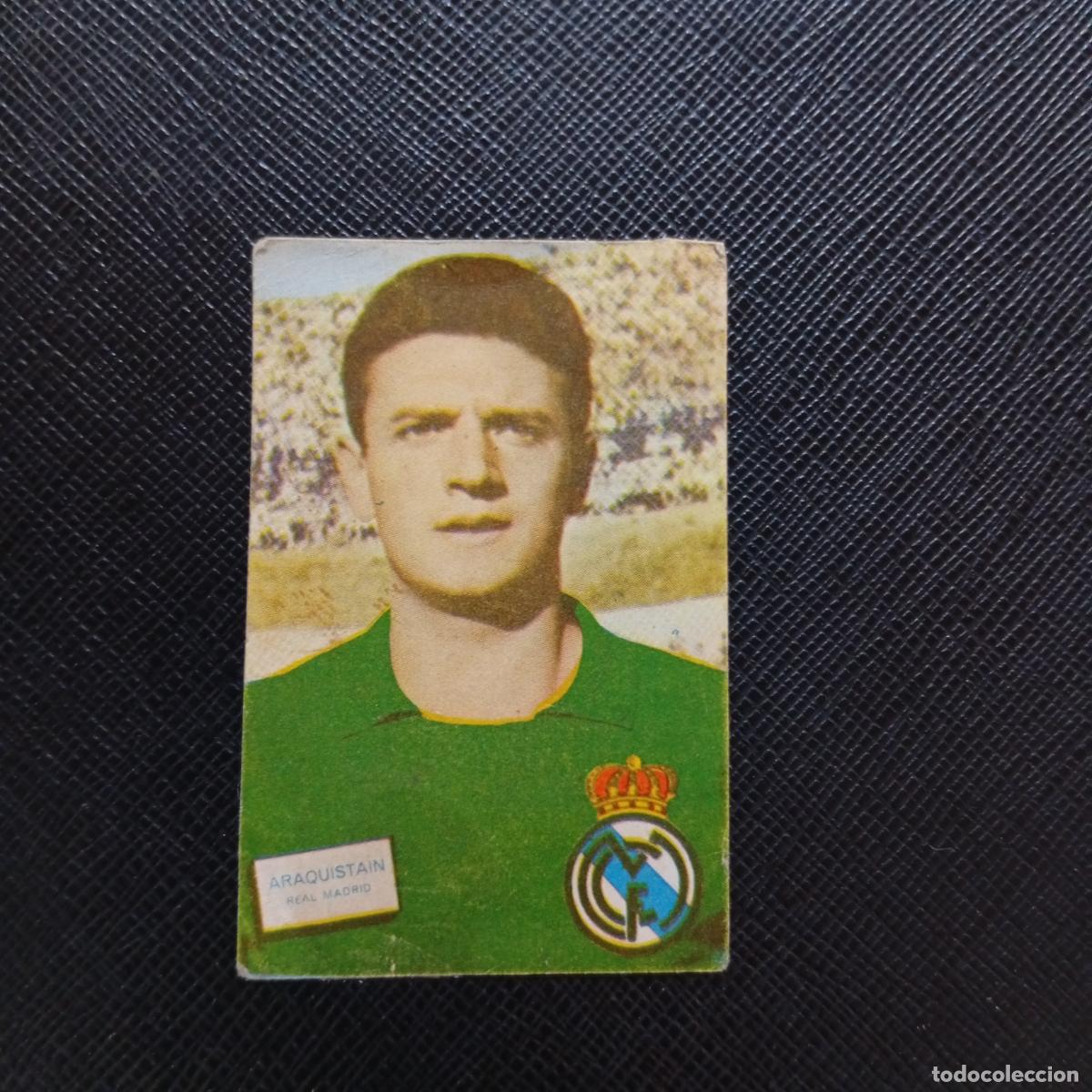 Cromos de f&uacute;tbol: ARAQUISTAIN REAL MADRID FHER 1961 1962 CROMO FUTBOL LIGA 61 62 - DESPEGADO - A16 PG217