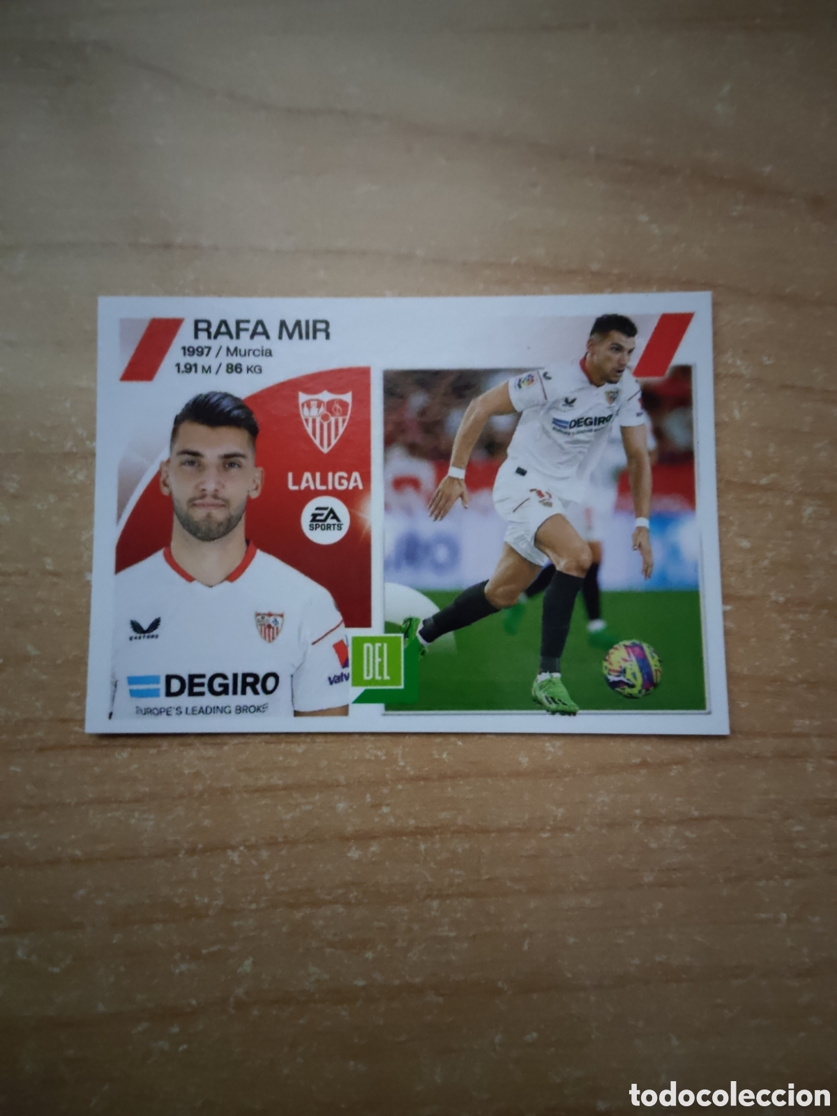 Cromos de f&uacute;tbol: 18 RAFA MIR SEVILLA LIGA ESTE 2023 2024
