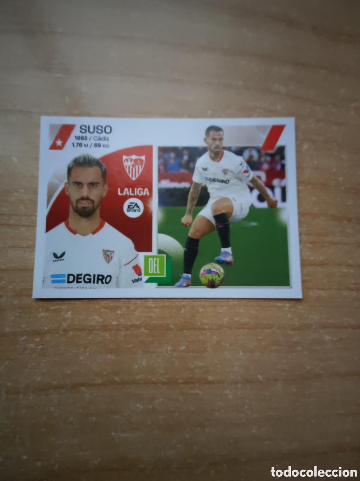 Cromos de f&uacute;tbol: 19 SUSO SEVILLA LIGA ESTE 2023 2024